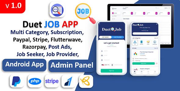 Duet Service App | On Demand Service | Service At Home | Service | Payment Gateways with Admin Panel - 16