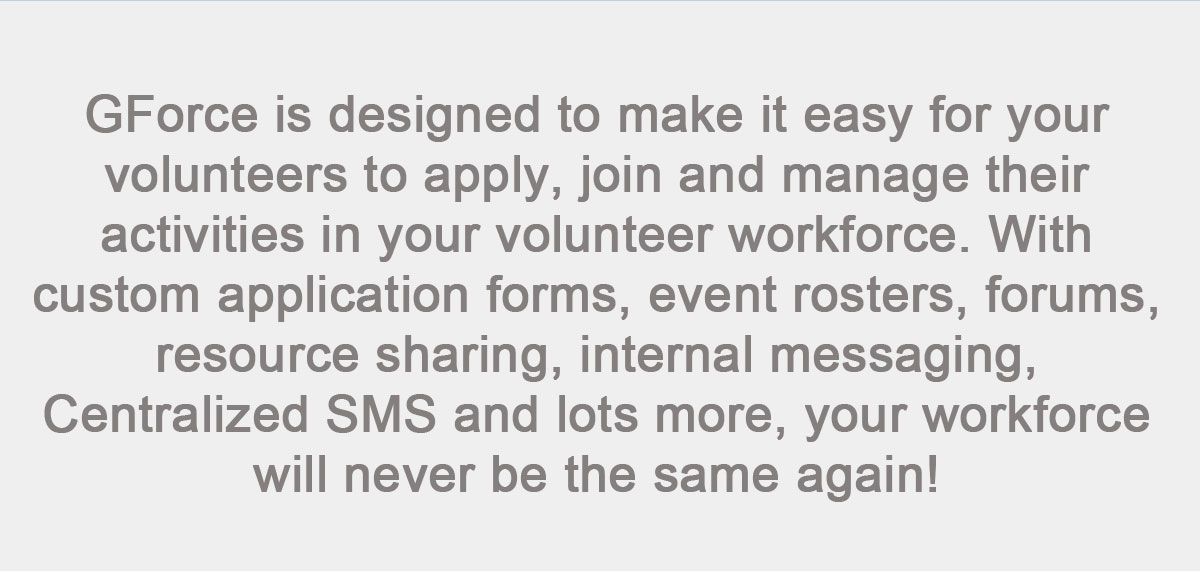 SaaS Volunter Management System - GForce - 13