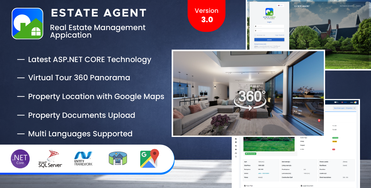 EstateAgent - Real Estate Management System with 360 Panorama View - 1