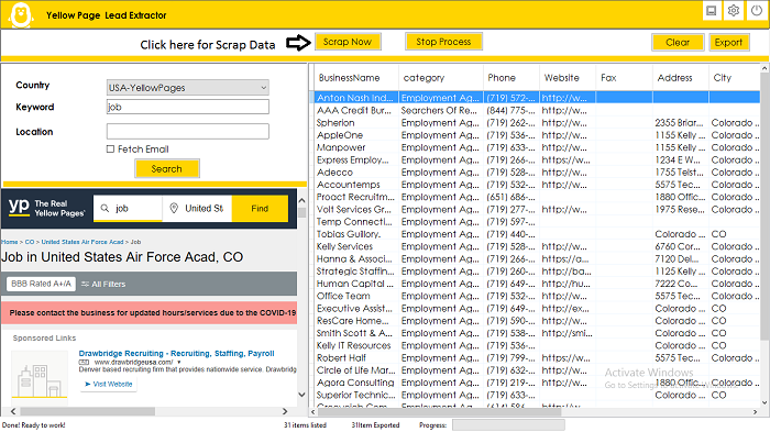 Yellow Page Scraper and Extractor - 2