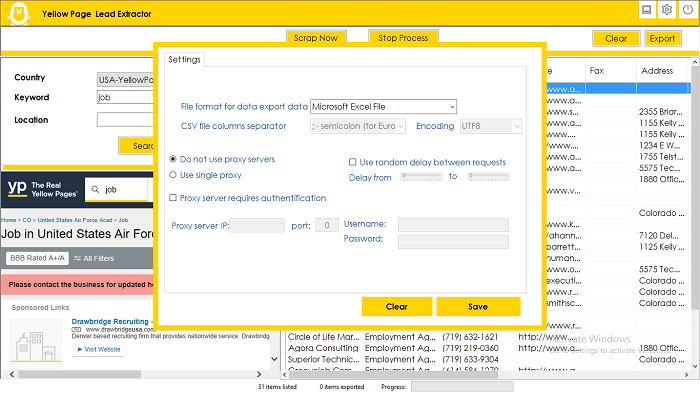 Yellow Page Scraper and Extractor - 5