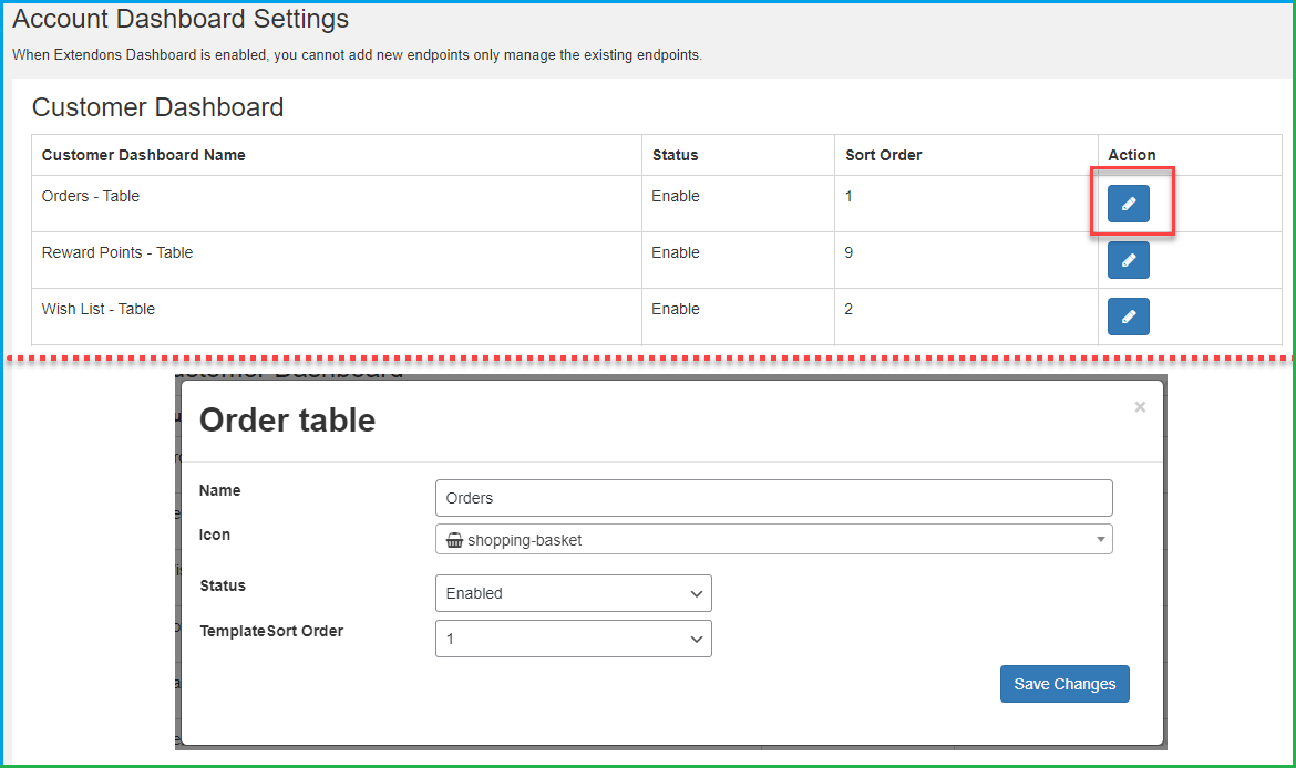 WooCommerce account dashboard endpoints
