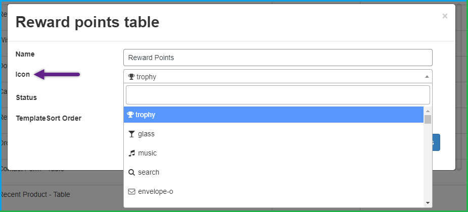 Various icons for endpoints
