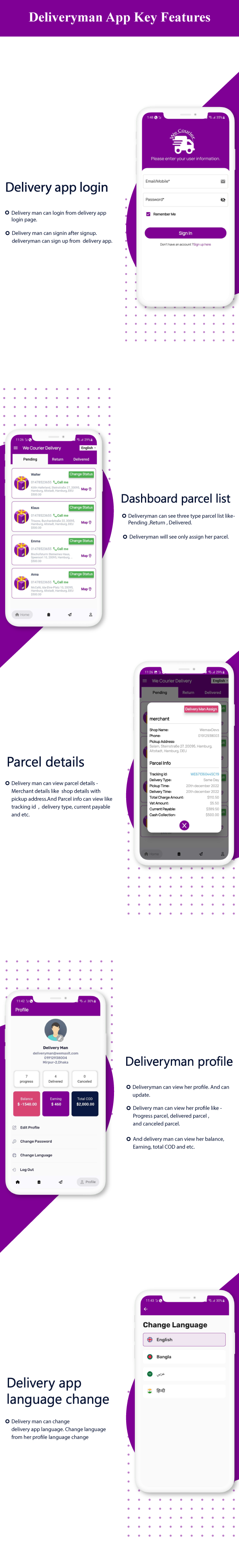 We Courier - Courier and logistics management CMS with Merchant,Delivery app - 9