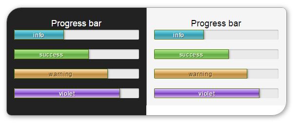 Delicious Bootstrap skin - progress bar