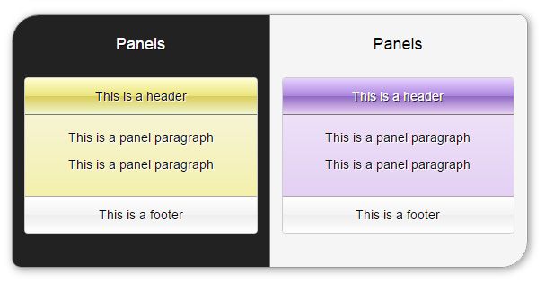 Delicious Bootstrap skin - panels