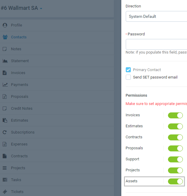 Assets Management module for Perfex CRM - Organize company and client assets - 5