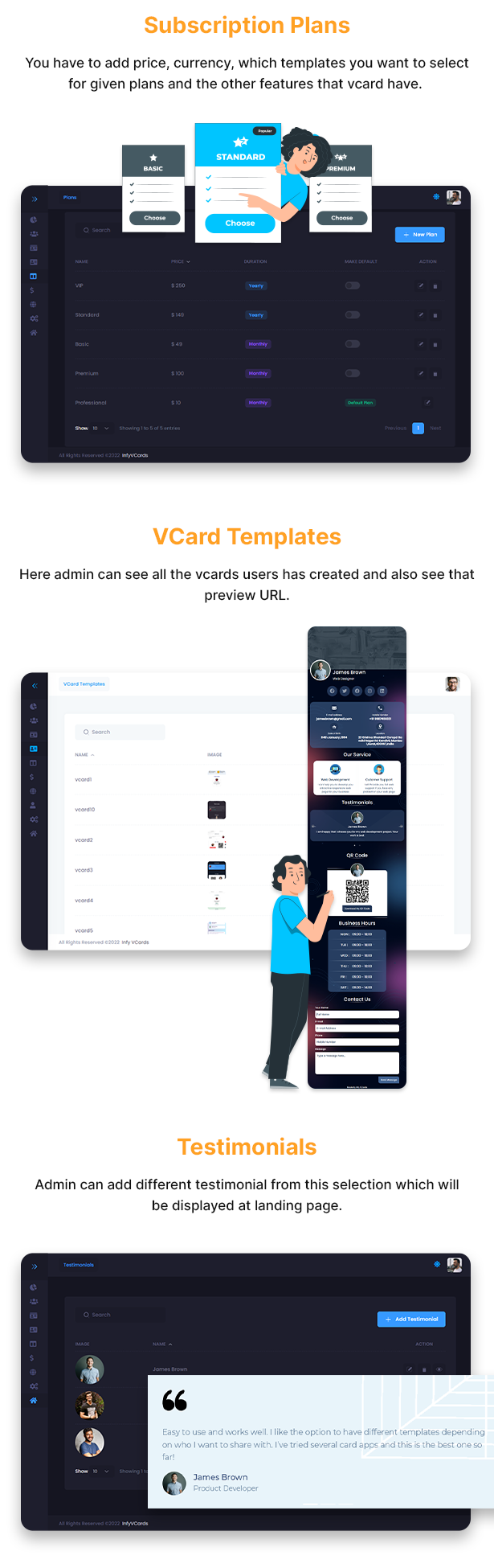 VCard SaaS Digital Business Card Builder SaaS Laravel VCard Saas