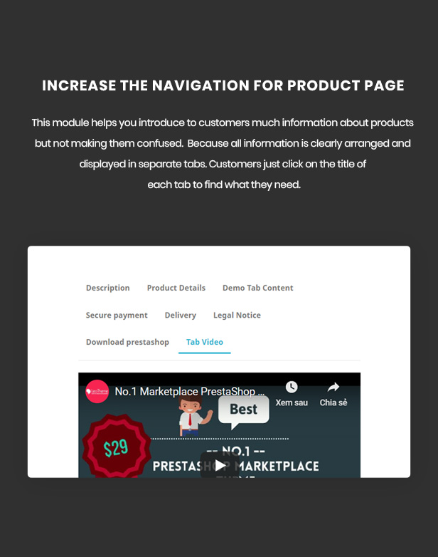 Unlimited Product Extra Tabs Prestashop Module