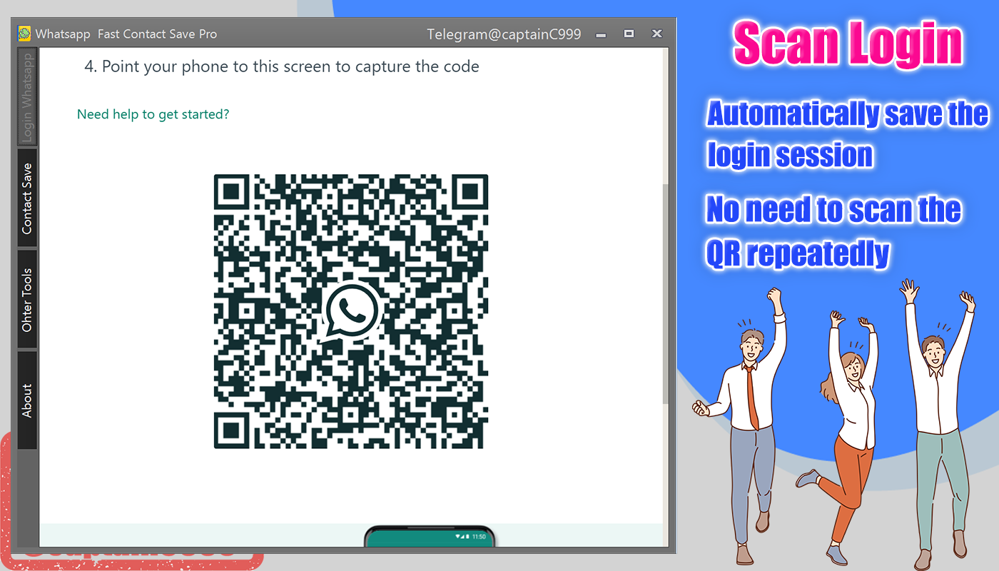 Whatsapp Contacts Bulk Save