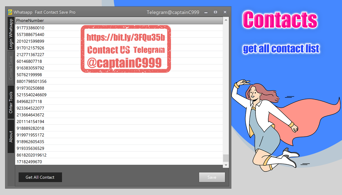 Whatsapp Contacts Bulk Save
