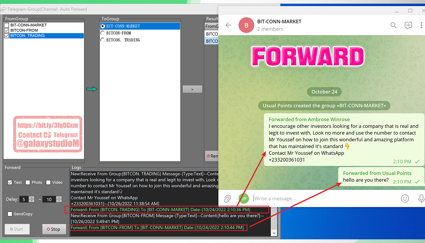 Telegram Forward Message Group|Channel 2.0.1