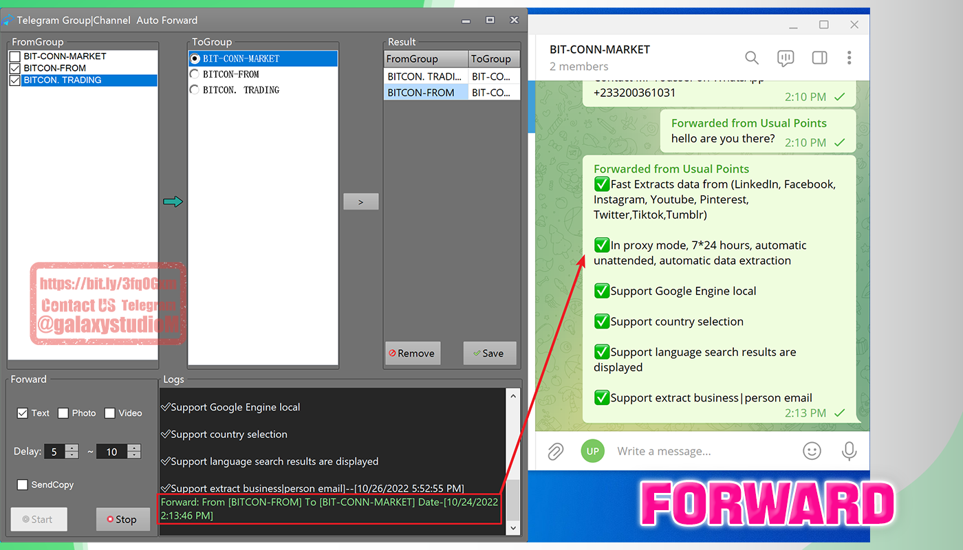 Telegram Forward Message Group|Channel 2.0.1