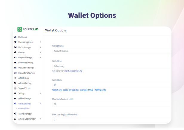 Course LMS Student Wallet addon - 2