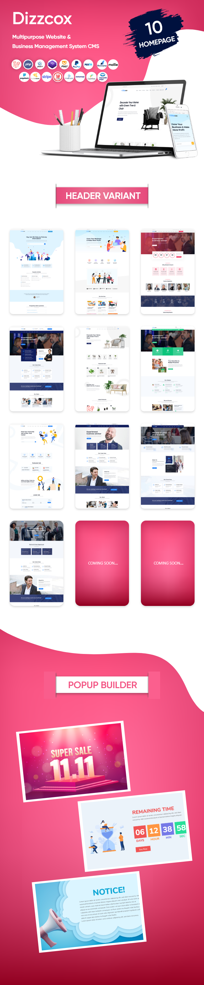  nexelit multipurpose website cms & business management system
