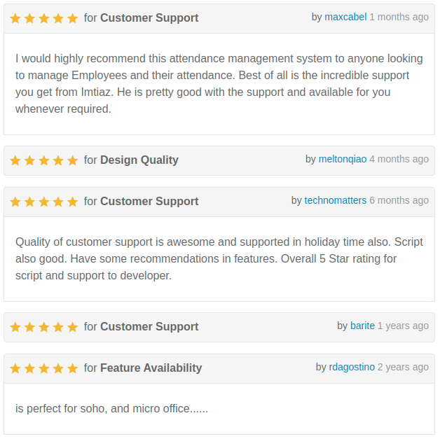 Employee Attendance management system review