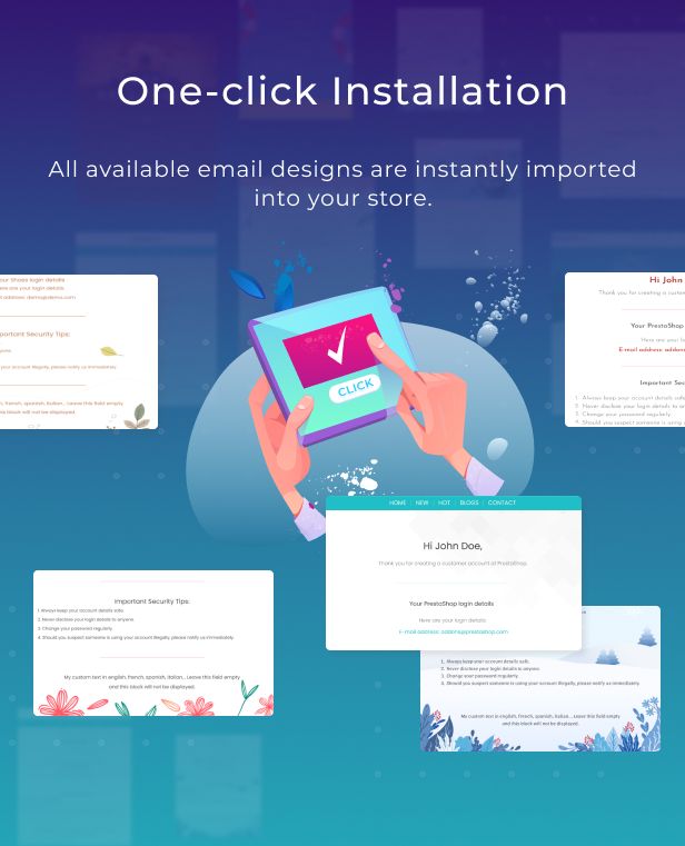 Bonpresta Prestashop Customizer - Email Templates Designer