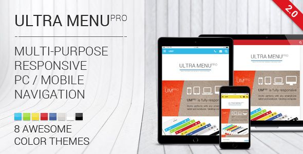 Ultra Menu PRO - responsive sliding navigation