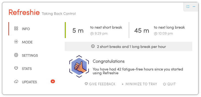 Windows App for Eye Strain
