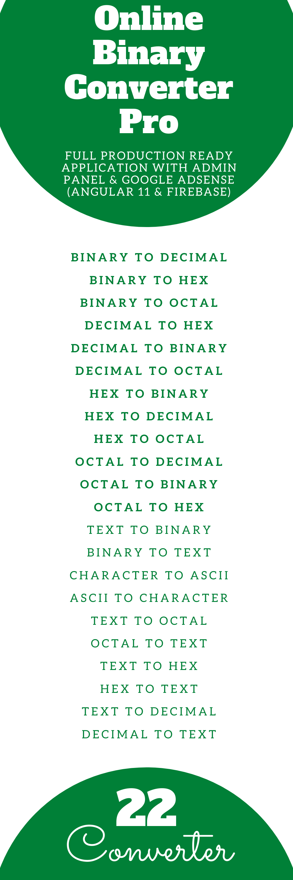Online Binary Converter Pro (Angular 15 & Firebase) Full Production Ready App (Admin Panel, Adsense) - 5