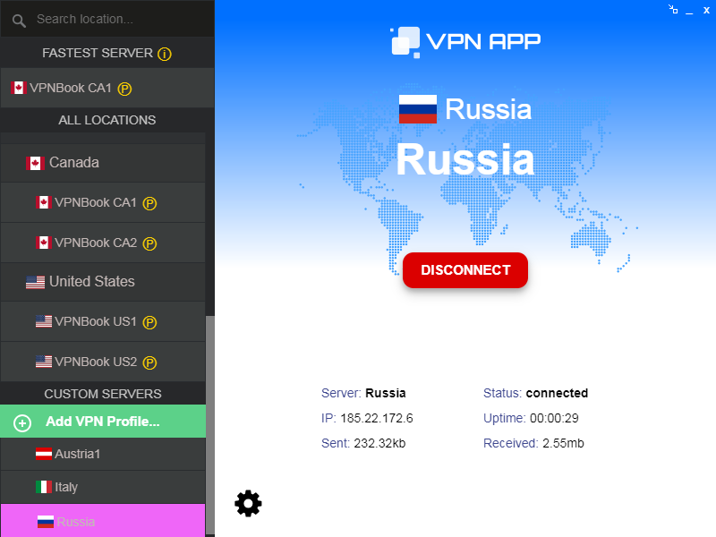OpenVPN GUI App with Free Servers, VPN Management and Kill Switch - 2