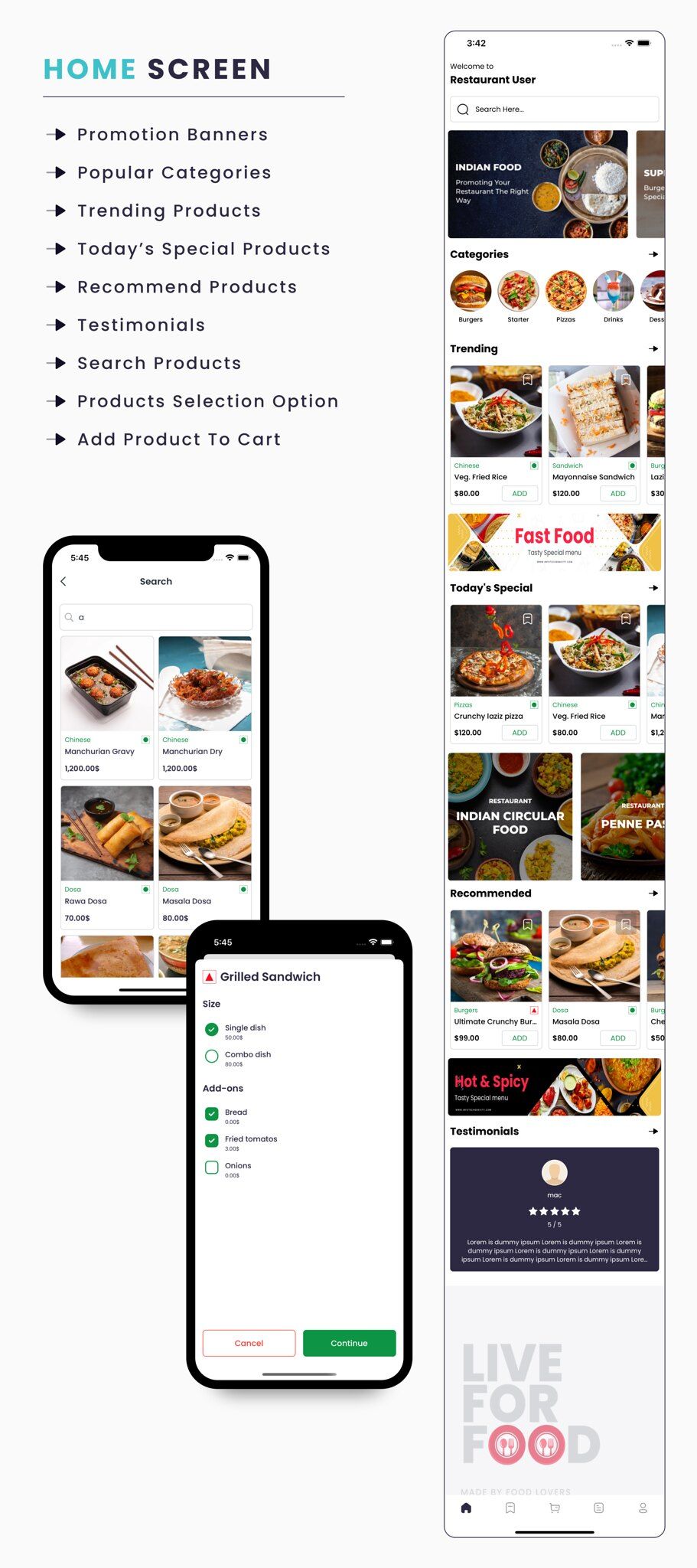 Single Restaurant - Flutter mobile apps with Laravel admin panel - 9