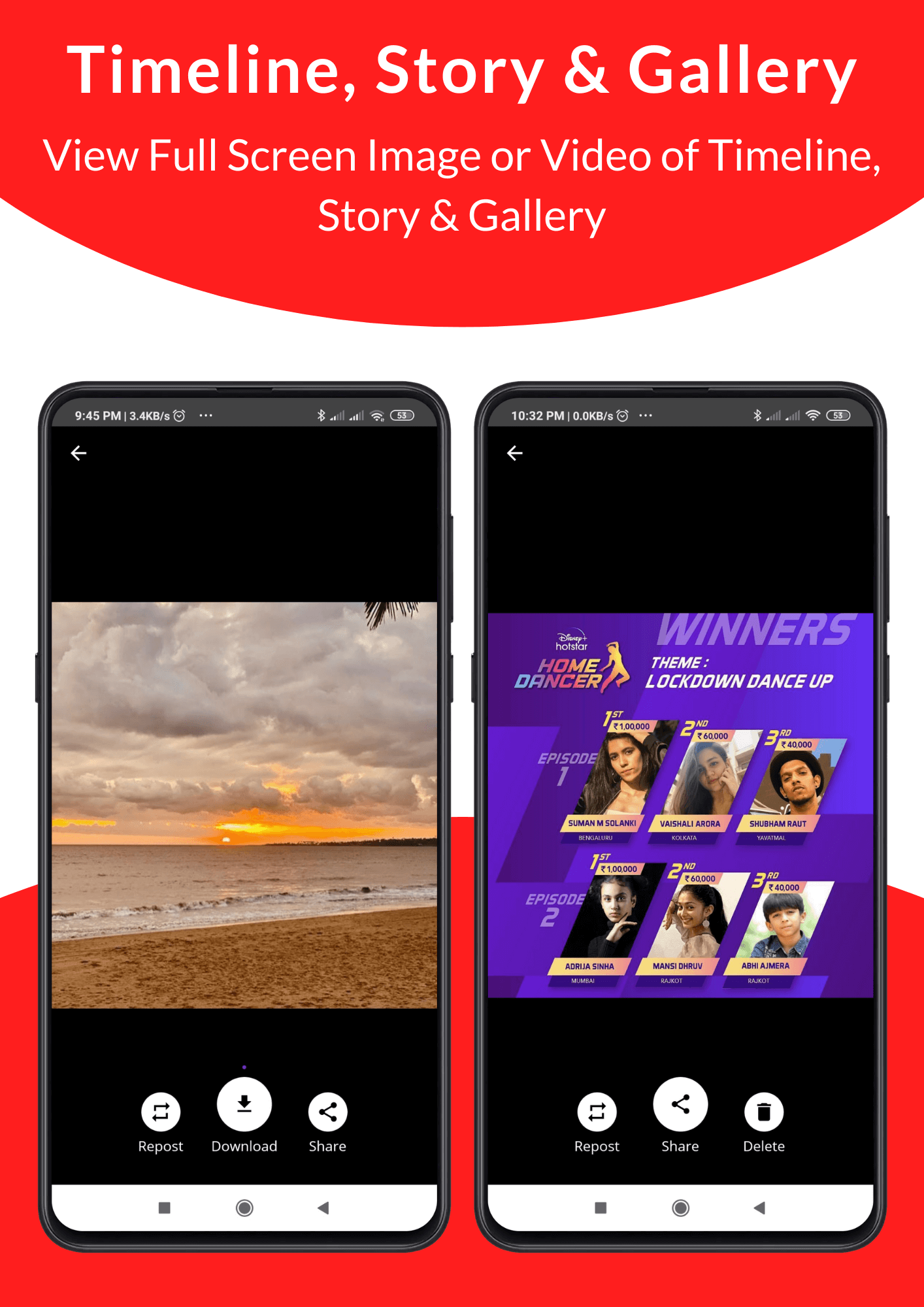 Post, Story, Timeline, IGTV Downloader for Instagram + FB, Admob Ads + Firebase Push Notification - 13