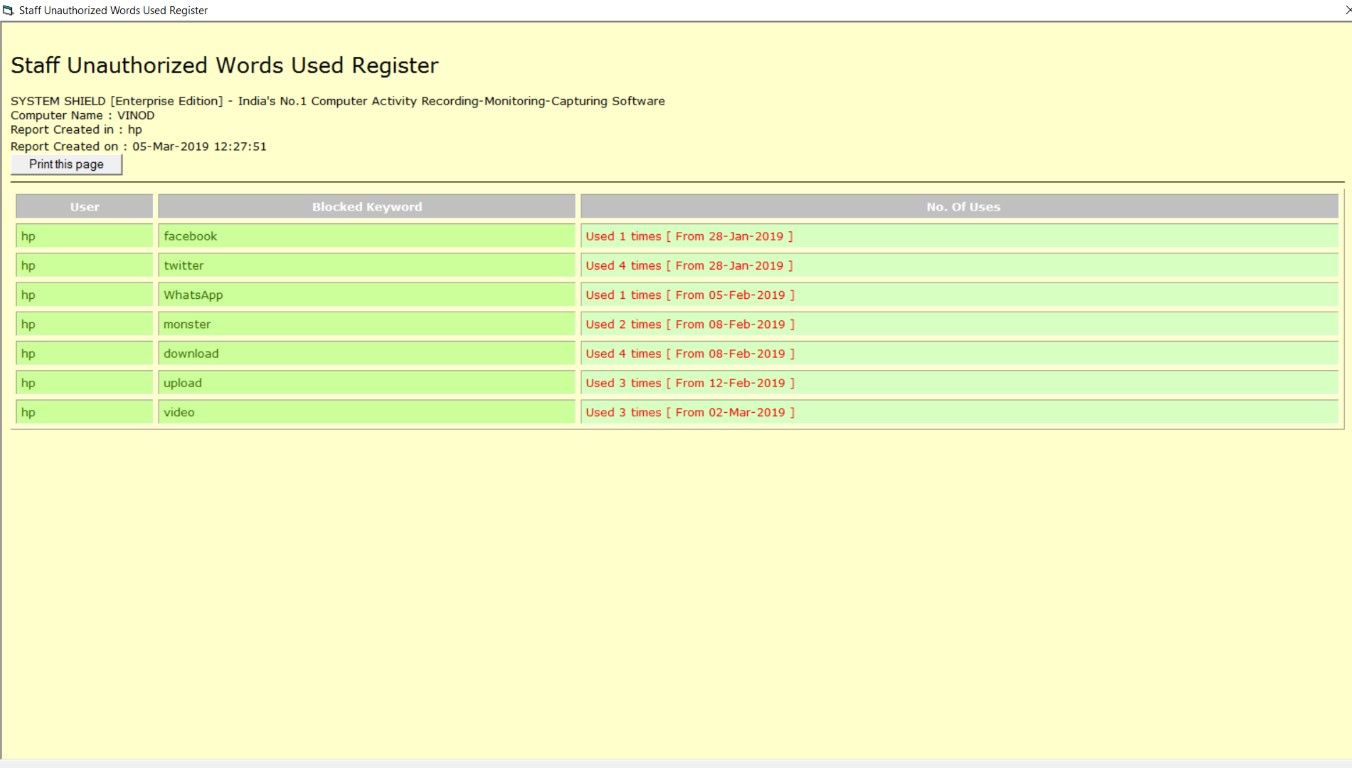 System Shield Employee Computer Recording Software