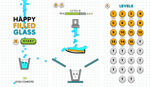 Happy Filled Glass - HTML5 Game (Construct3) - 3