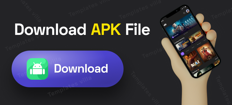 ViBit : play uncut web series OTT Platform flutter 3.0 app(Android, iOS) UI template - 1