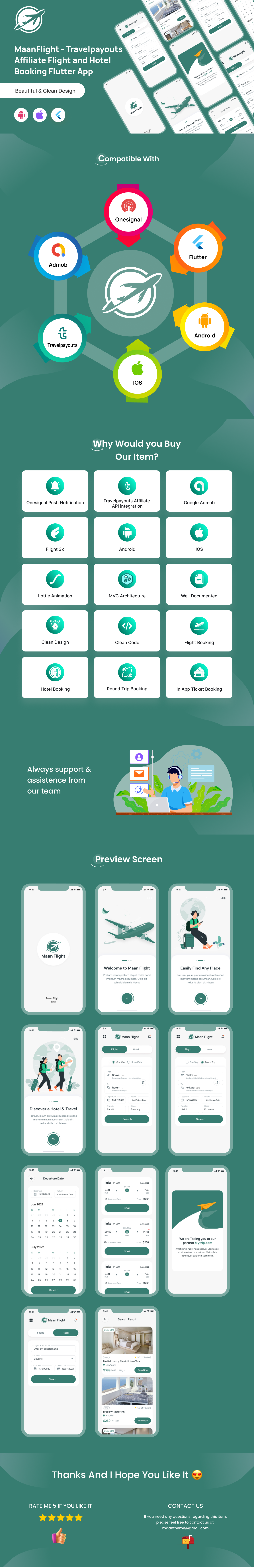 MaanFlight - Travelpayouts Affiliate Flight and Hotel Booking Flutter  Full App  Admob & Onesignal - 3
