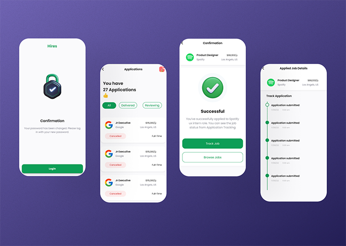 Hires - Job Finder Flutter App UI Template - 6