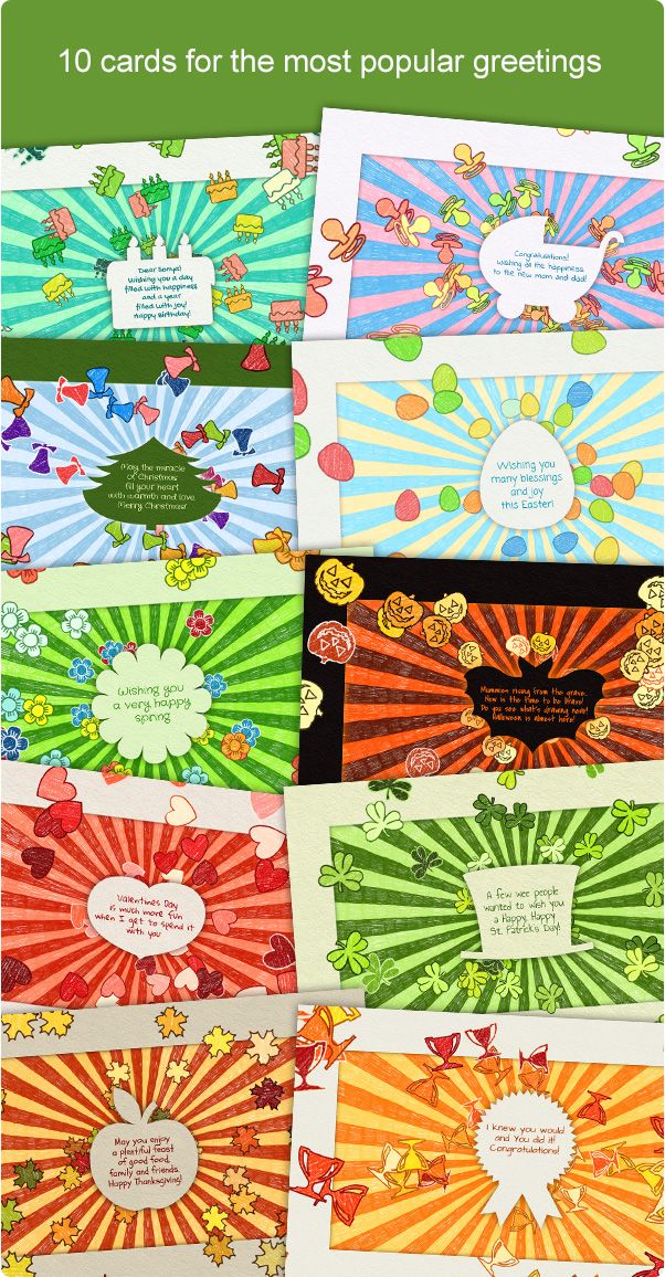 10 Hand-drawn Cards | Greeting Card Collection - 2