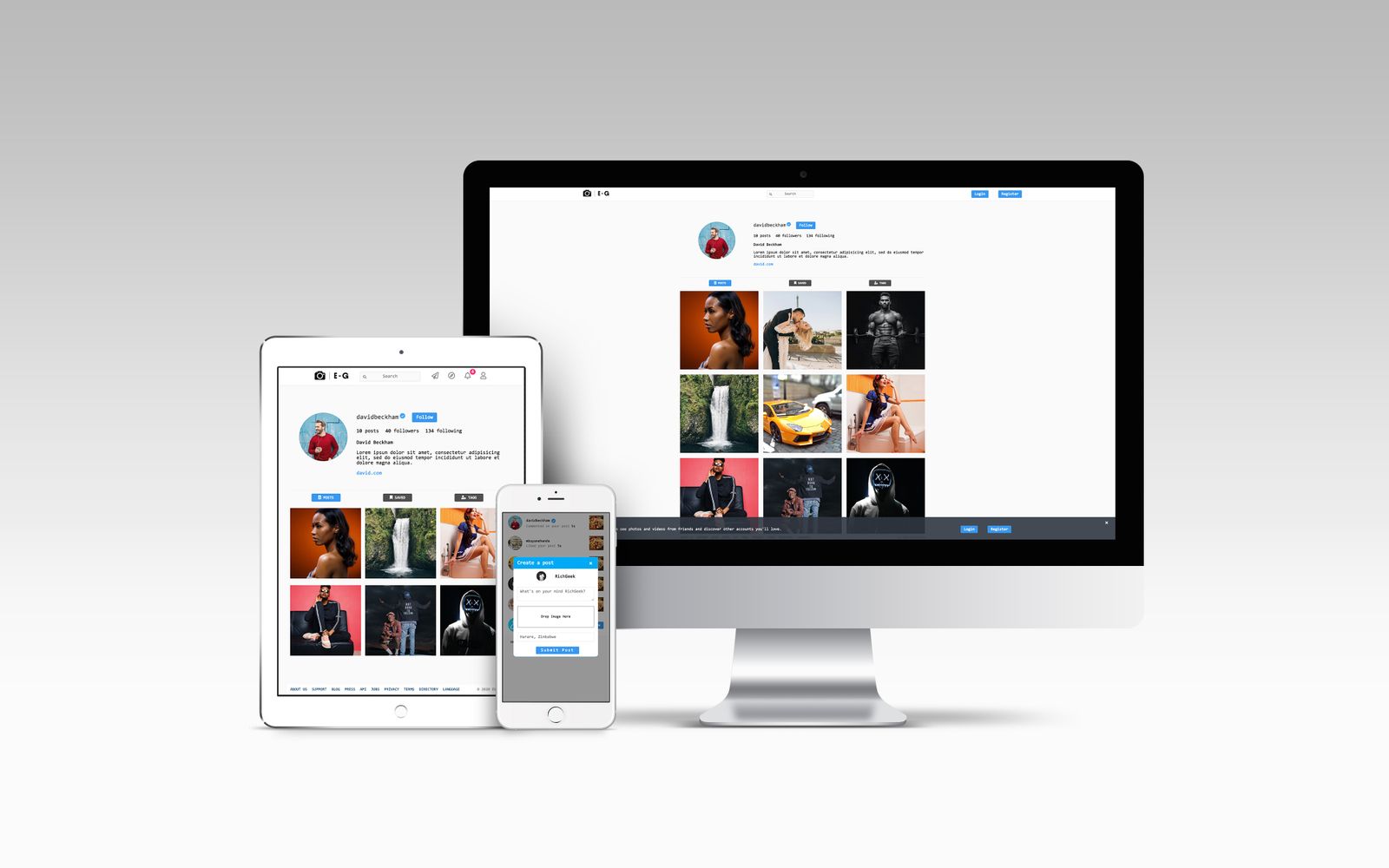 EventGram Social Network | Photo sharing HTML User Interface (UI) - 6
