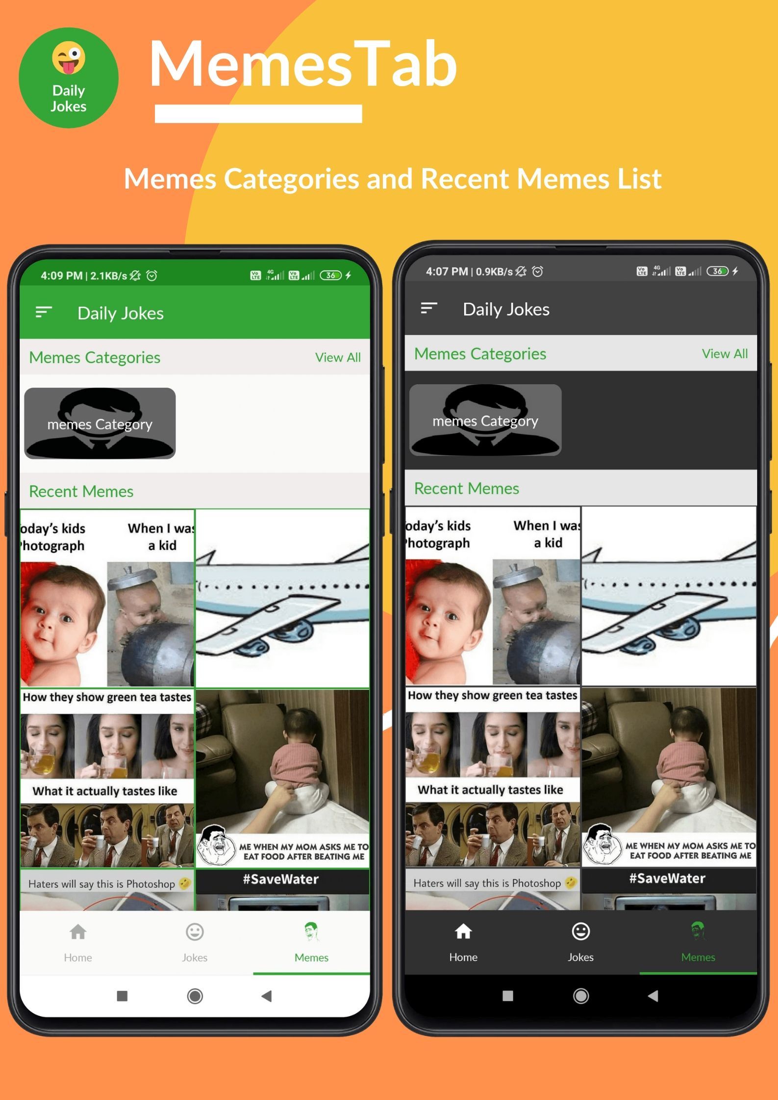 Daily Jokes & Memes Android App (Comedy, Funny, Joke, Memes) + Admob & Fb Ads - 4