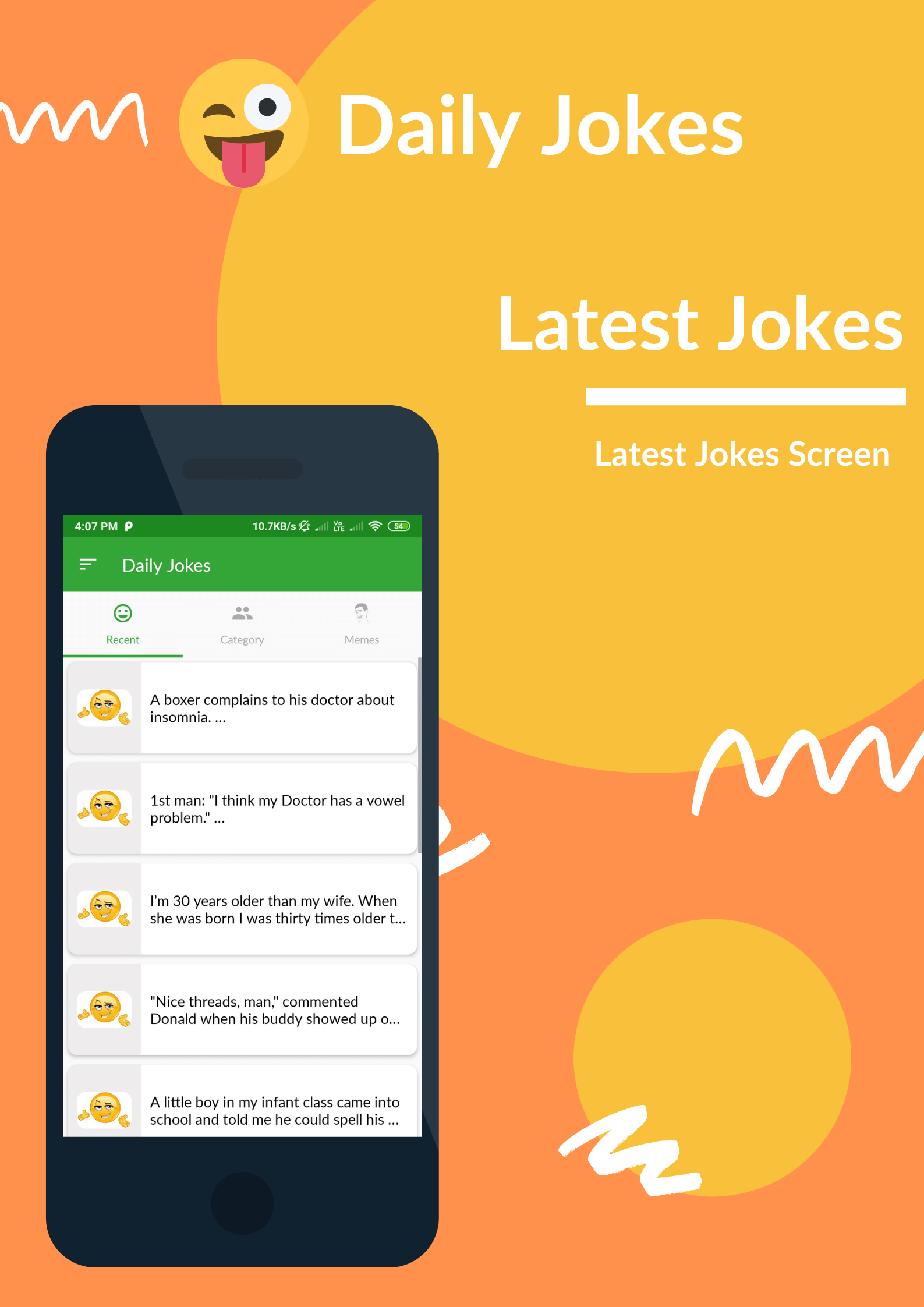 Daily Jokes & Memes Android App (Comedy, Funny, Joke, Memes) + Admob & Fb Ads - 11