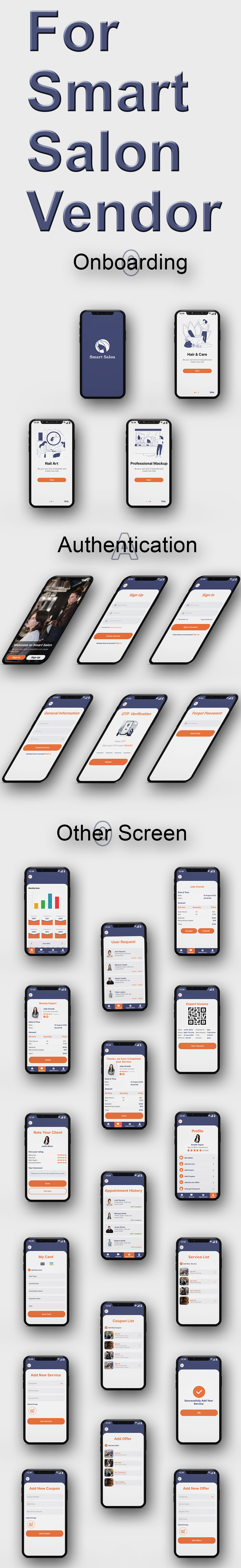 Smart Salon UI Kit For Flutter & Figma Files - 3