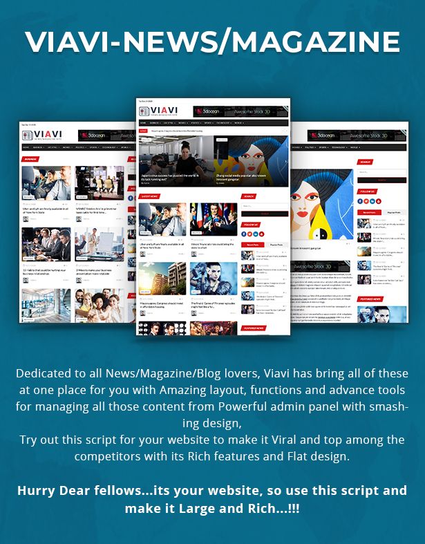 Viavi - News, Magazine, Blog Script - 5