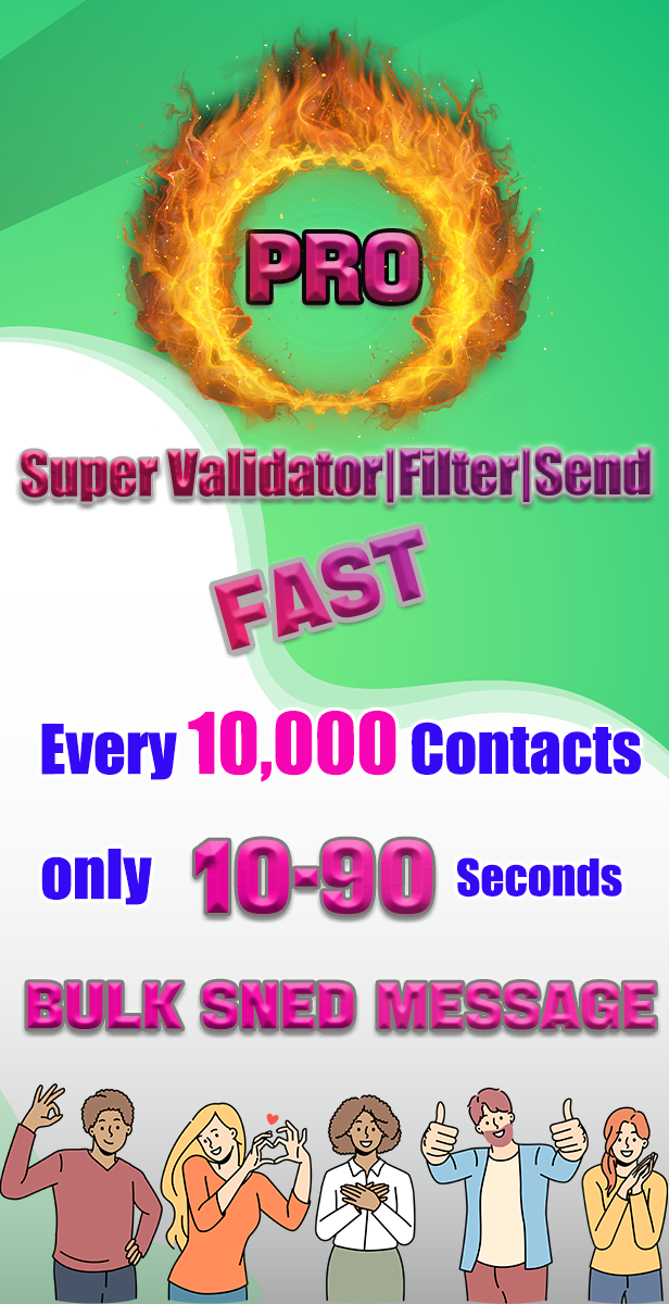 WhatsApp Phone Numbers Super Filter & Validator & Sender Pro 5.2.3