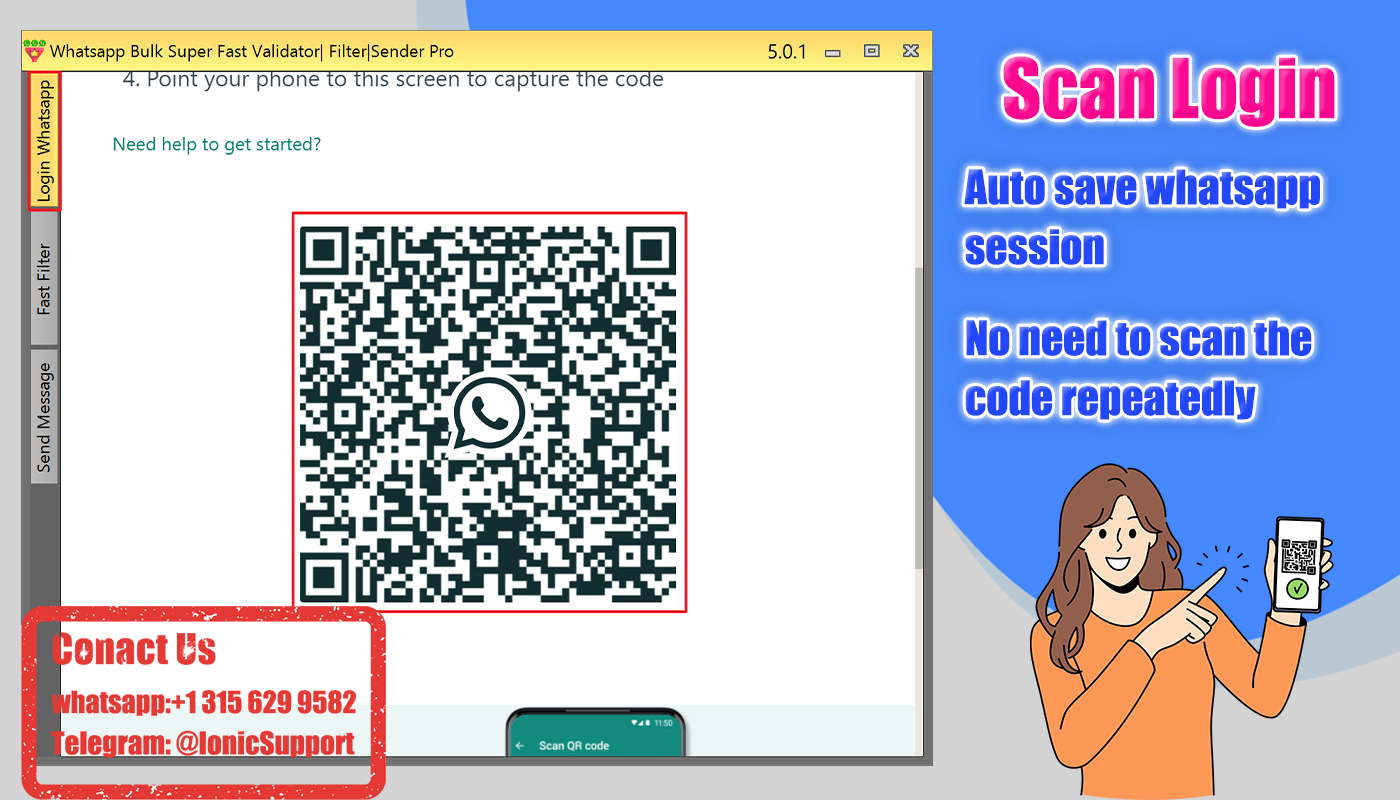 WhatsApp Phone Numbers Super Filter & Validator & Sender Pro 5.2.3