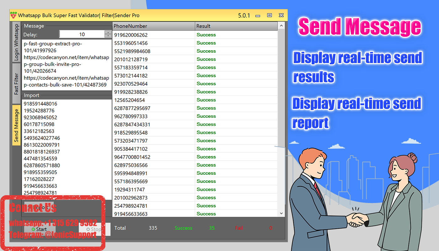 WhatsApp Phone Numbers Super Filter & Validator & Sender Pro 5.2.3