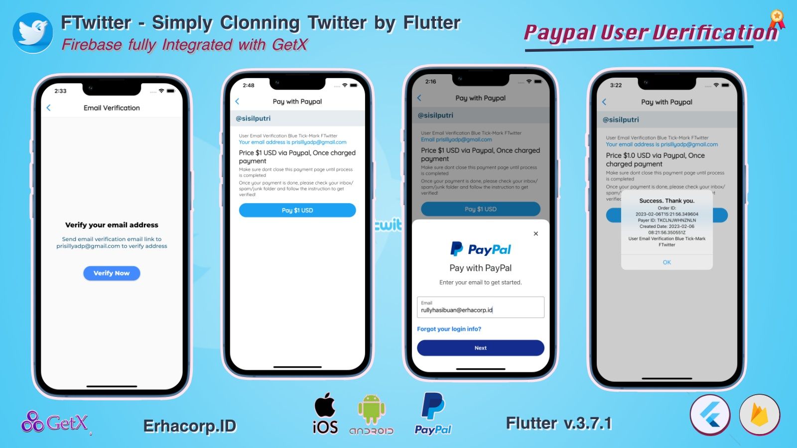 FTwitter - Clone Simply Twitter Flutter App with Multi Payments | Firestore | GetX - 7