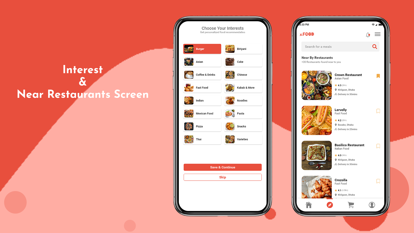 how to create a food delivery app