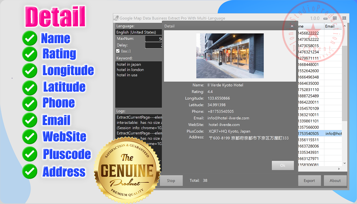 Google Map Business Extractor Pro with Multi-Language-detail