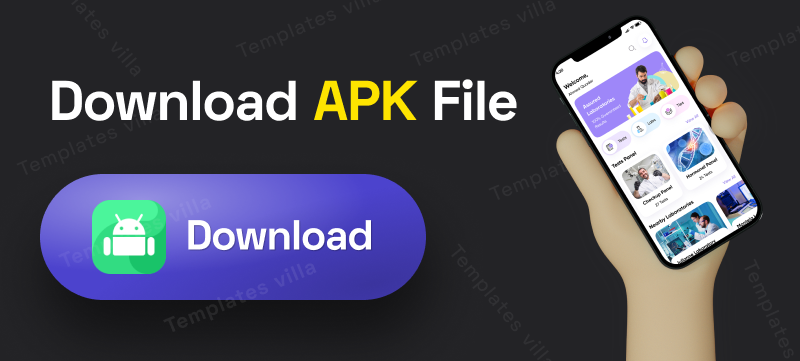 Pathology : Book Lab Testing Online flutter 3.X app (Android, iOS) UI template - 1