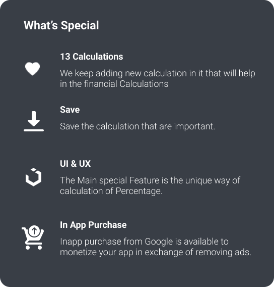 Emi A Financial Calculator Android app with Admob and Facebook ads. - 2