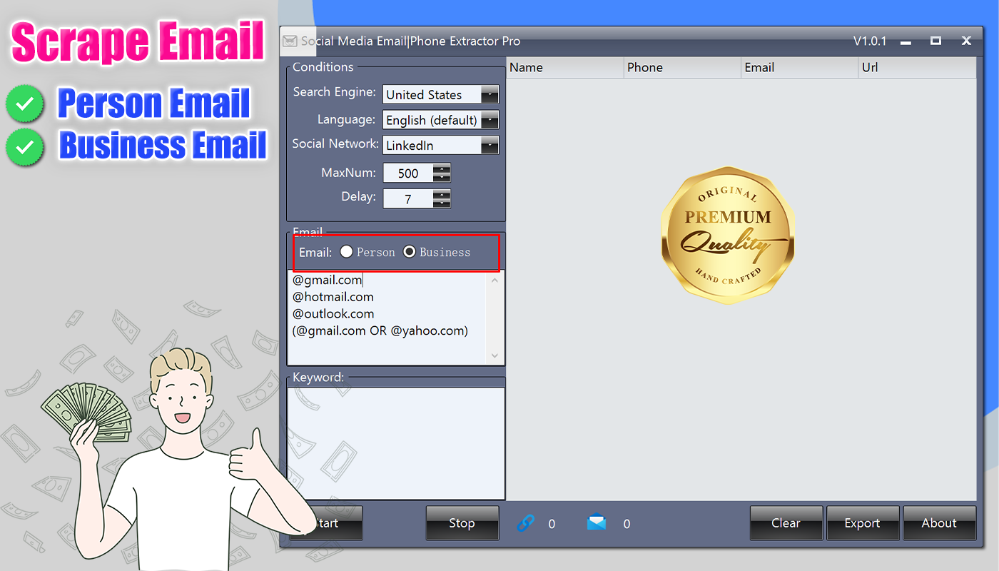 Social Media Emails|Phones|Any Bulk Scrape & Extractor Pro 5.2.2