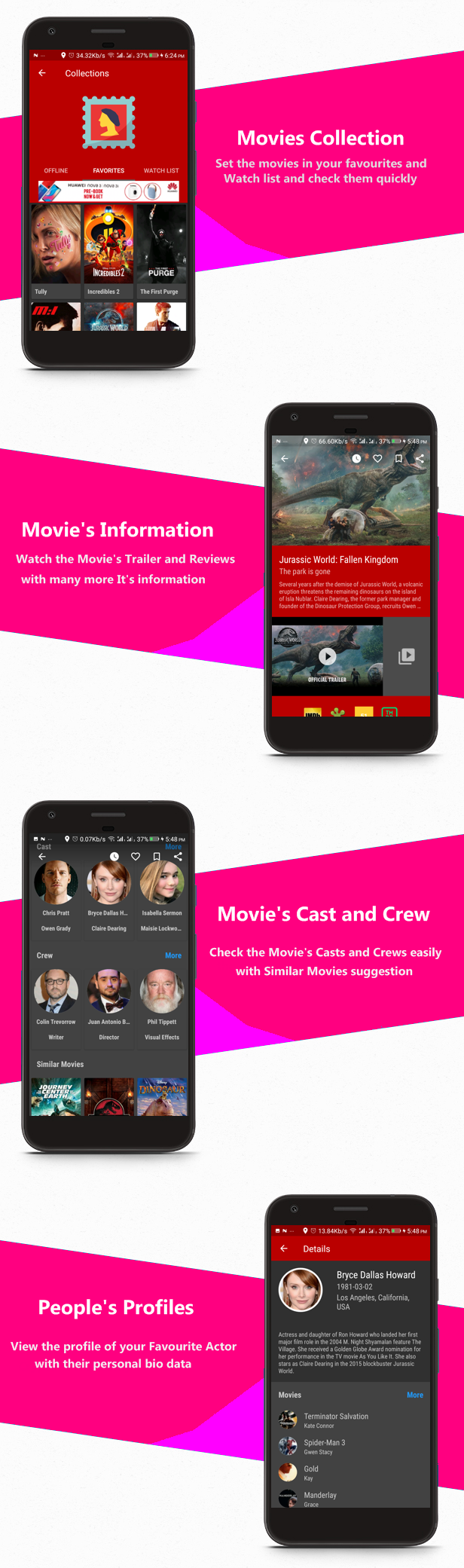 Filmy9 - Movies, Reviews & Trailers | Material Design | In-App Purchase | Admob Ads | Firebase Alert - 5