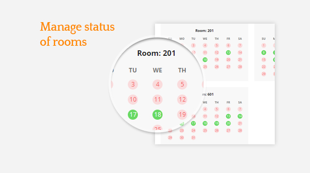 Ap Booking PrestaShop Module - Manage Status Of Rooms