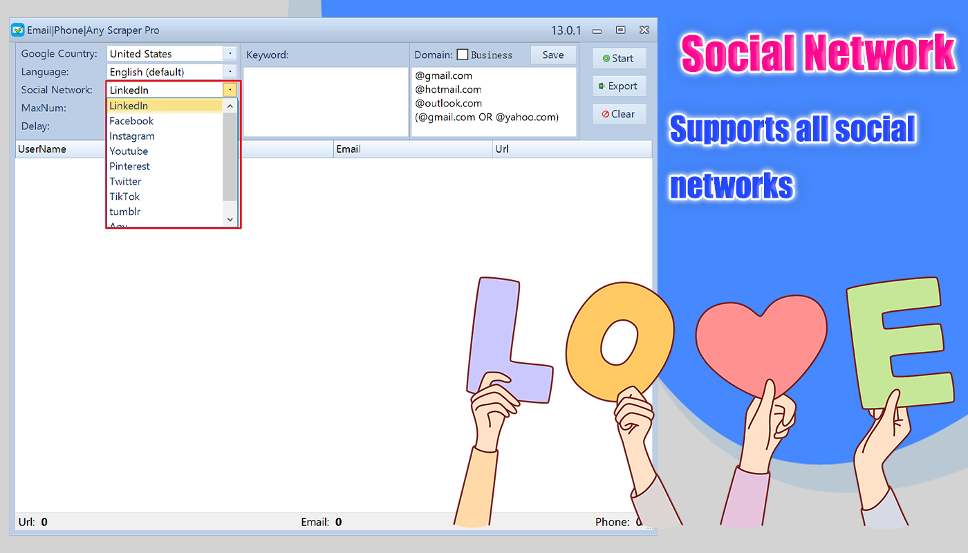 Emails|Phones|Any Bulk Scrape & Extractor Pro 13.1.2